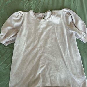 CeCe Light Purple Puff Sleeve Blouse